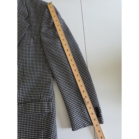 STARS Blazer Men US 40R Houndstooth Wool Blend Lined 2B Ventless Preppy Academia - Picture 7 of 16